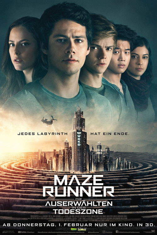 Plakat: Maze Runner - Die Auserwählten in der Todeszone